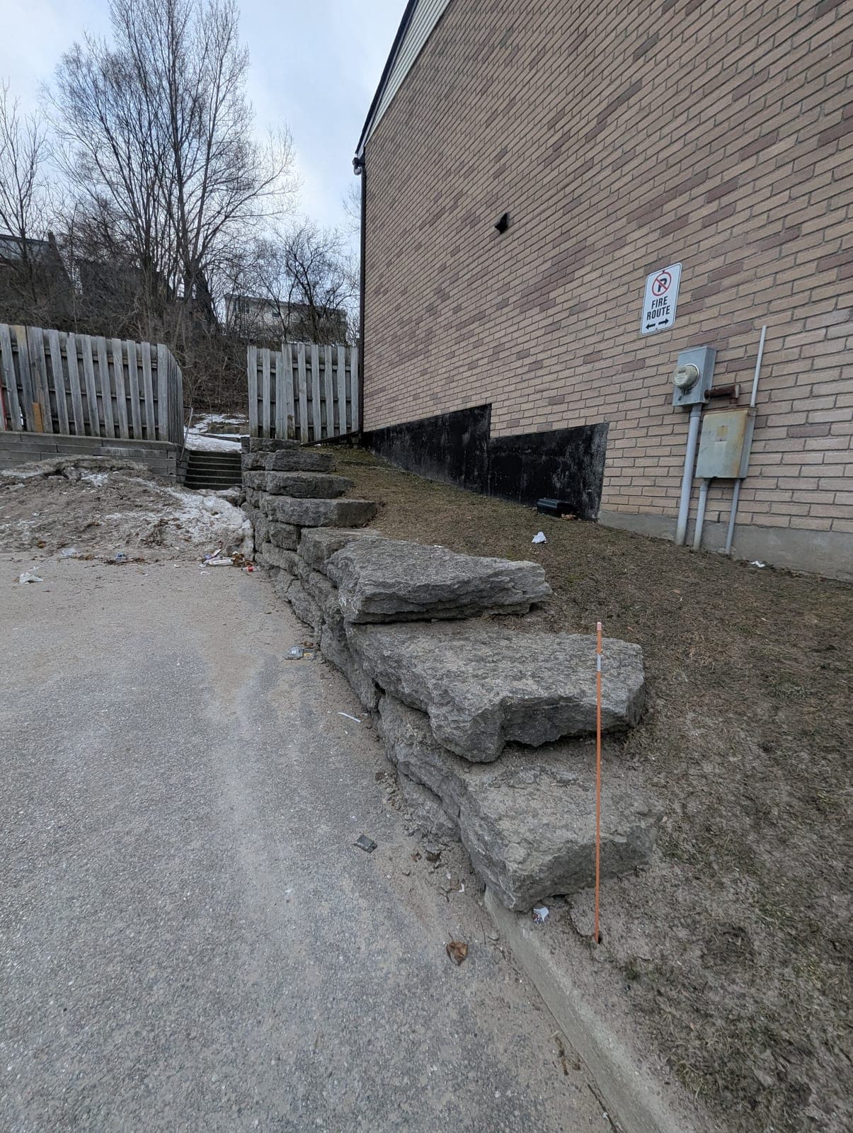 Armour Stone Retaining Wall - Brantford, ON